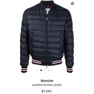 Moncler Padded Bomber Jacket